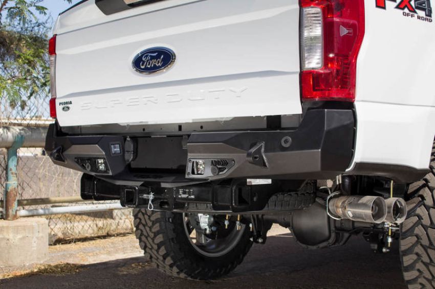 Addictive Desert Designs R161231280103 17-18 Ford F-250 Raptor Stealth Fighter Rear Bumper w/ Backup Sensor Cutout