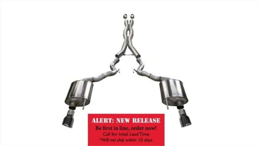 CORSA Performance 14341BLK Corsa 2015-2017 Ford Mustang GT Convertible 5.0L V8 Black Sport Cat-Back Dual Rear Exit