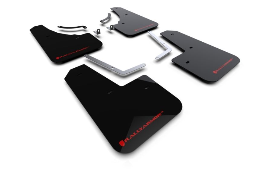 Rally Armor MF107-UR-BLK-RD Black Mud Flap/Red Logo