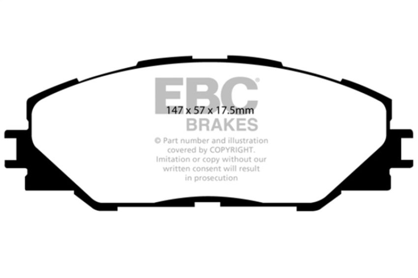 EBC Brakes DP61792 6000 Series Greenstuff Truck/SUV Brakes Disc Pads