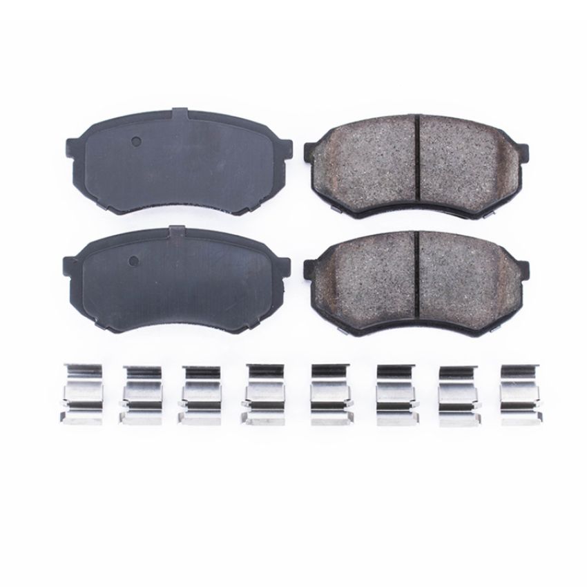 PowerStop 17-389 PowerStop - Z17 Low-Dust Ceramic Brake Pads with Hardware