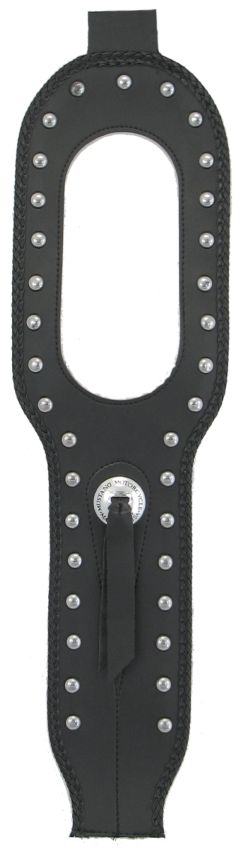 Mustang Motorcycle 93122 Mustang 91-03 Harley Dyna Tank Bib w/Studs - Black