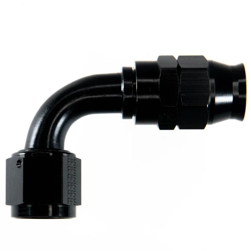 FRAGOLA FRG689012-BL Hose Fitting #12 90 Deg PTFE Black