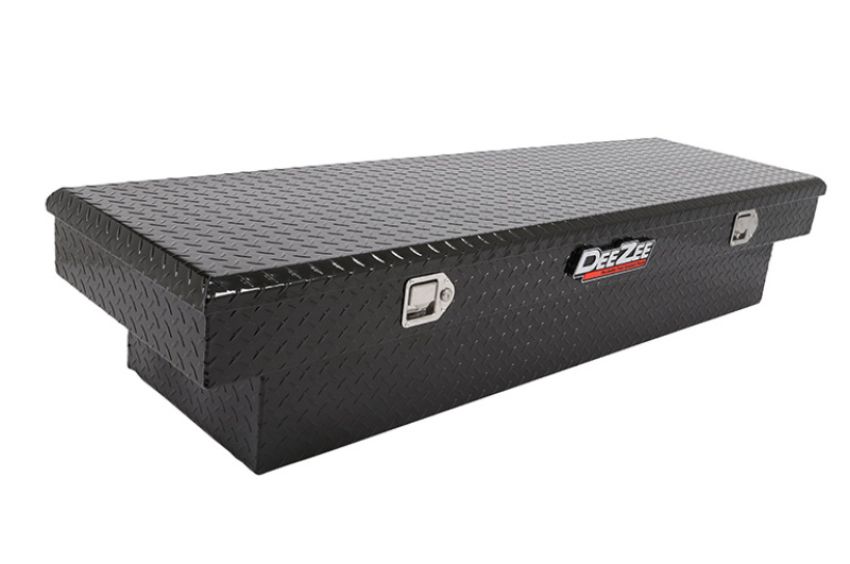 Dee Zee DZ8170B Deezee Universal Tool Box - Red Crossover - Single Lid Black BT Full Size