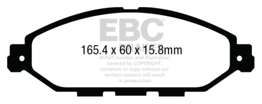 EBC Brakes DP33010C Redstuff Ceramic Low Dust Brake Pads