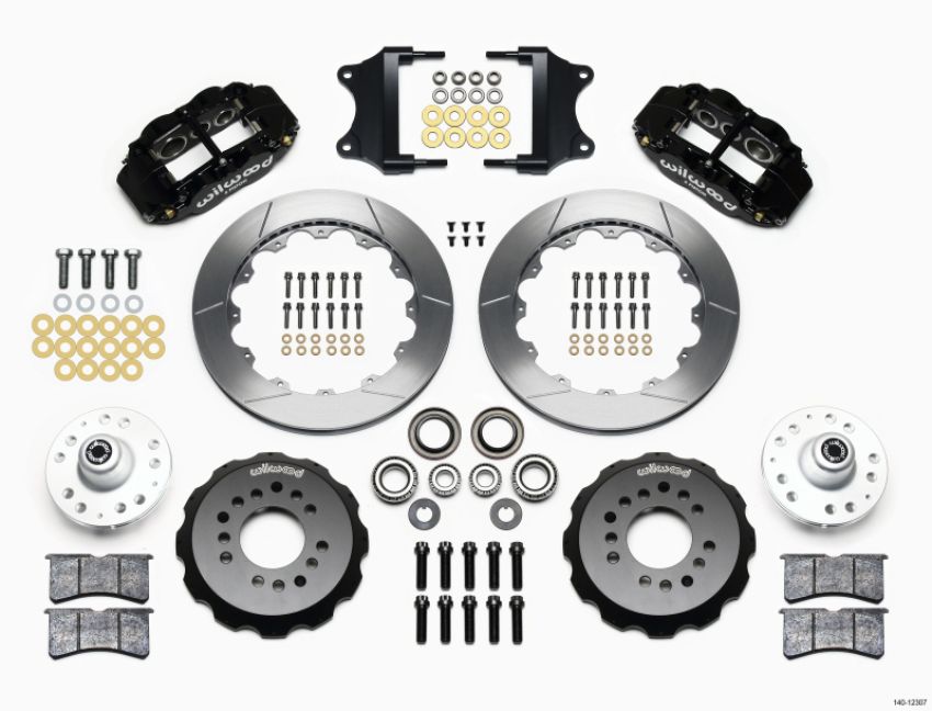 Wilwood 140-12307 Narrow Superlite 6R Front Hub Kit 12.88in Heidts Tri -5 2 inch Drop Spindle