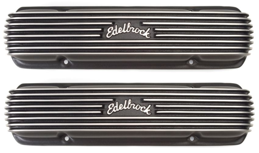 EDELBROCK EDE41303 Pontiac Classic Series V/C's - Black Finish
