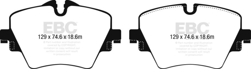 EBC Brakes UD1892 Ultimax OEM Replacement Brake Pads