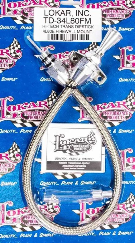 LOKAR LOKTD-34L80FM Hi-Tech Trans Dipstick 4L80E Firewall Mt.