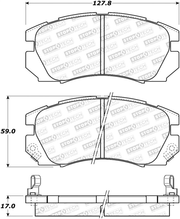 Stoptech 308.05630 Street Brake Pads - Front