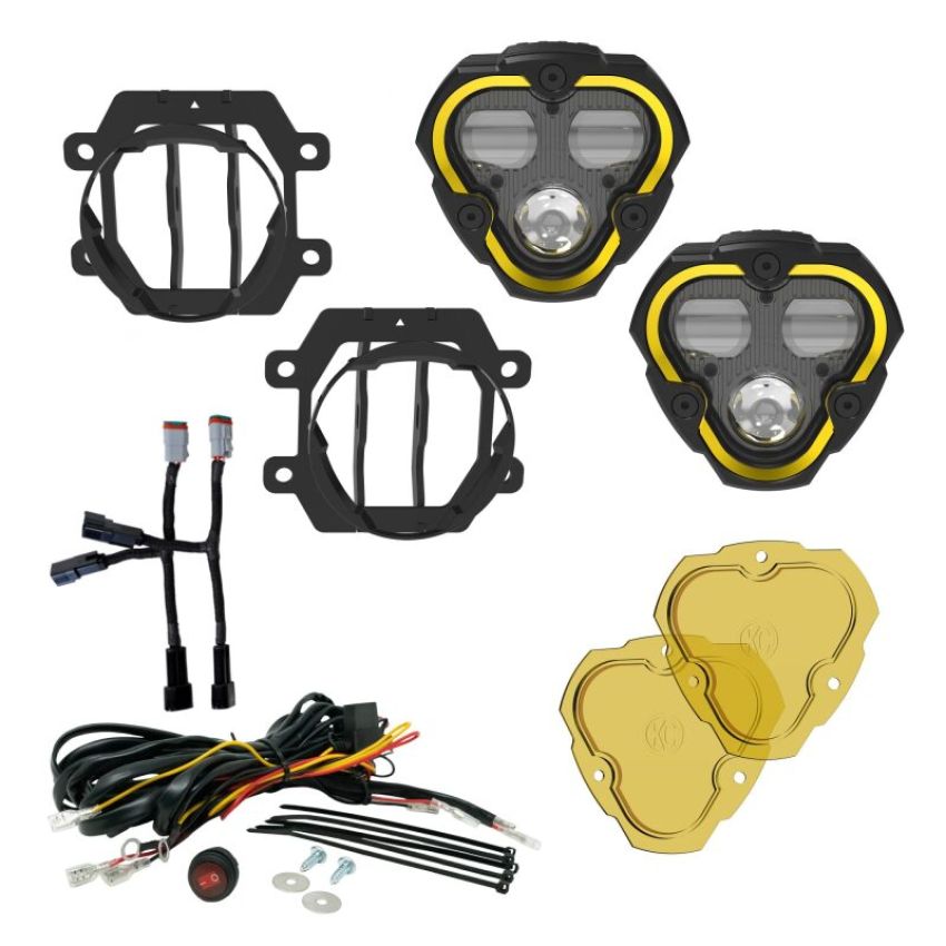 KC HiLiTES 97150 KC FLEX ERA 3 LED DM SAE FOG 2-LIGHT MSTR KIT 13-24 SUBARU CROSSTREK FORESTER