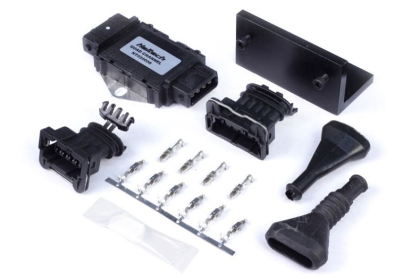 Haltech HT-020006 Quad Channel OEM Igniter (DUMB) w/Plugs/Pins/Mounting Bracket/Paste