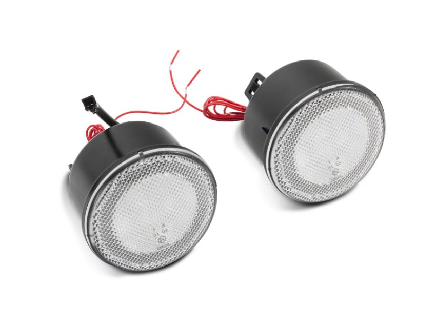 Raxiom J127016 07-18 Jeep Wrangler JK Axial Series LED Turn Signals w/ Halo- Clear