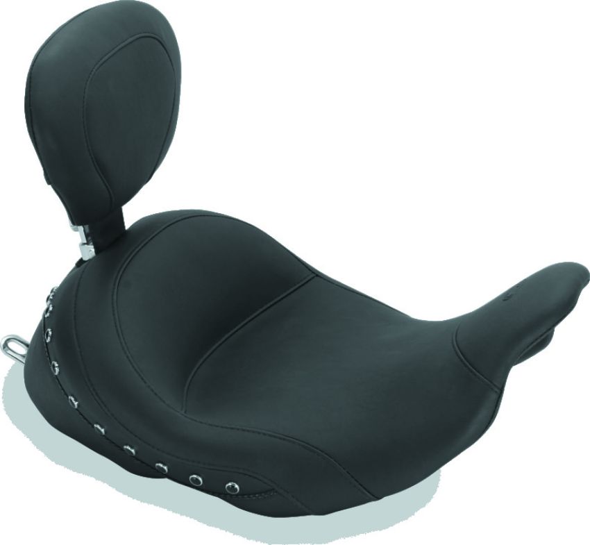Mustang Motorcycle 79912 Mustang 08-21 Honda Electra Glide Std,Rd Glide,Rd King,Str Glide Lowdow Solo Seat Pearls - Black