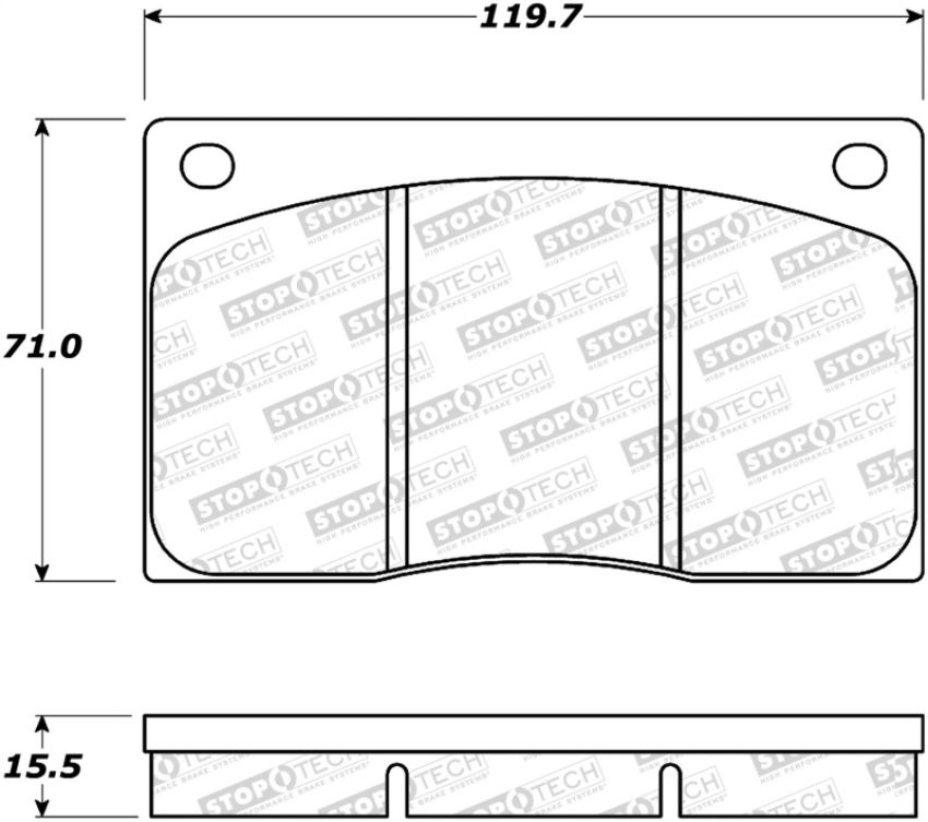 Stoptech 308.01350 Street Brake Pads