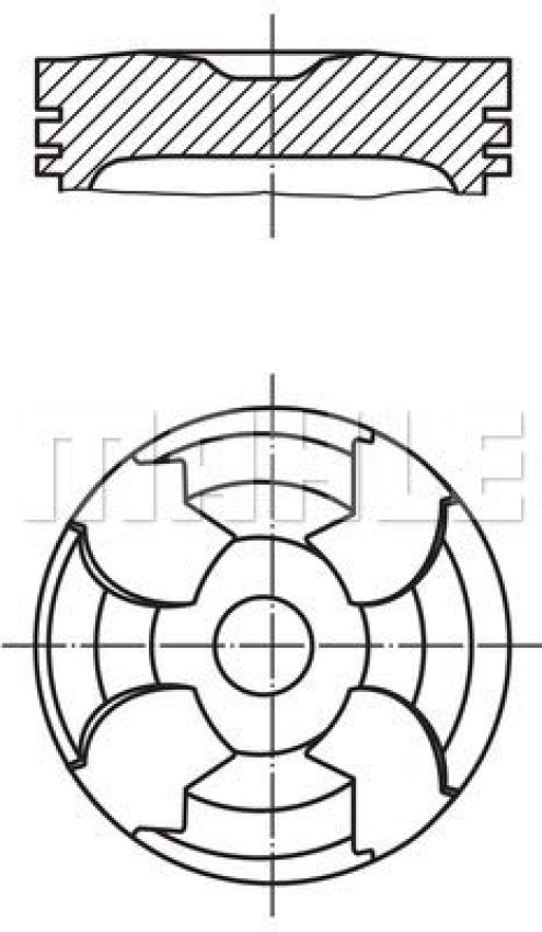 MAHLE 002 30 00 Engine Piston