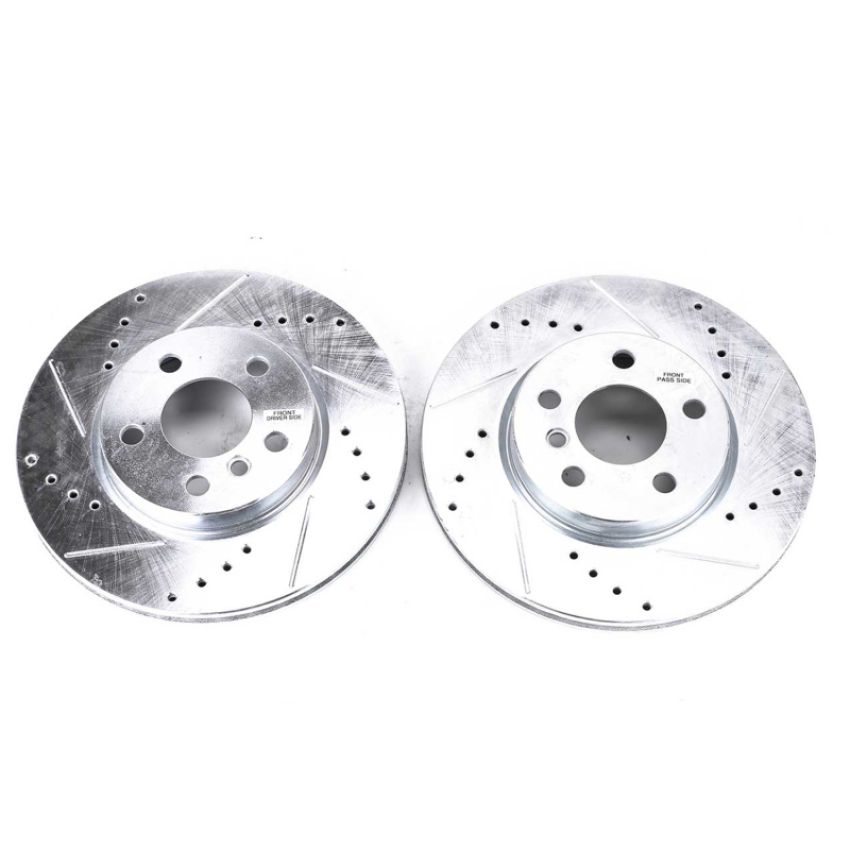 PowerStop EBR1647XPR PowerStop Evolution Performance Drilled, Slotted & Plated Brake Rotor Pair