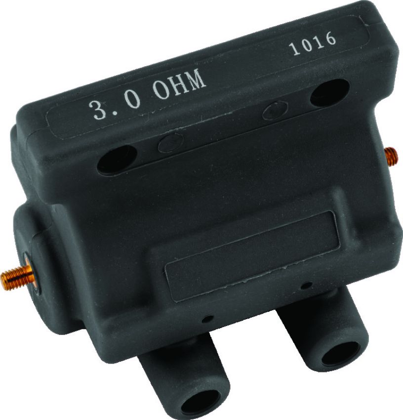 TwinPower 210069 Twin Power 85-03 Big Twin and XL Ignition Coil Black Replaces H-D 31614-83A 3 Ohm Late Style