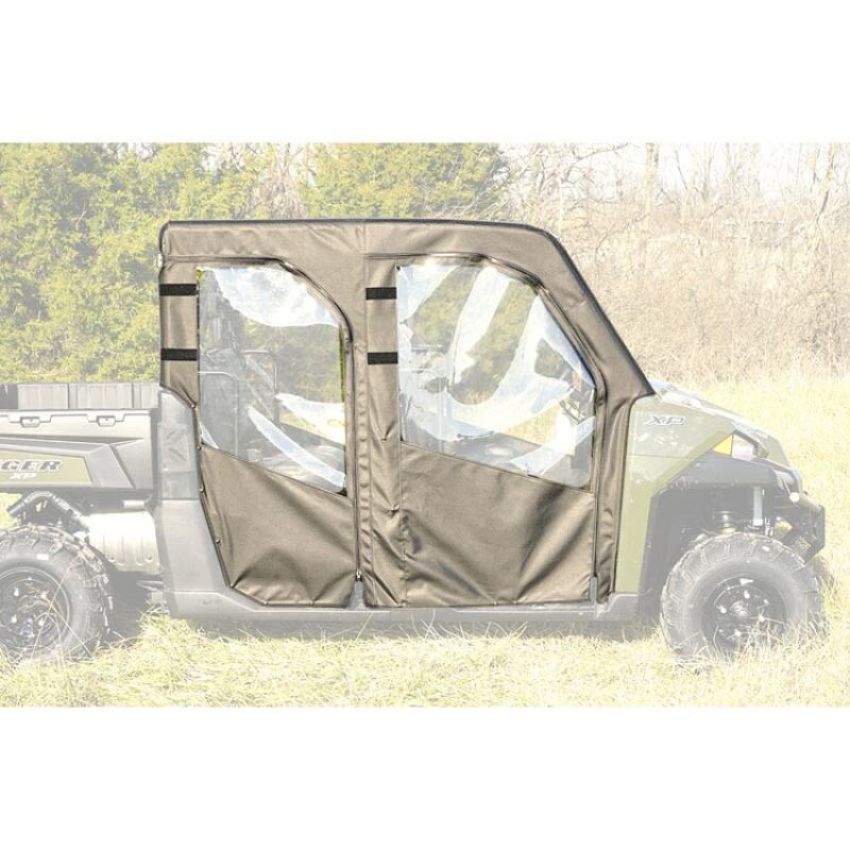 Seizmik 51-21003 14-19 Polaris 1000 Ranger XP Crew Soft Doors w/ Zippers Kit