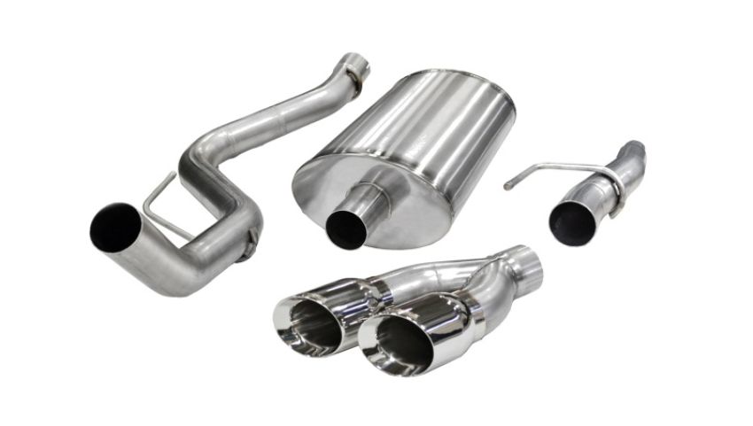 CORSA Performance 14393 Corsa 2011-2014 Ford F-150 5.0L V8 Polished Sport Cat-Back Exhaust