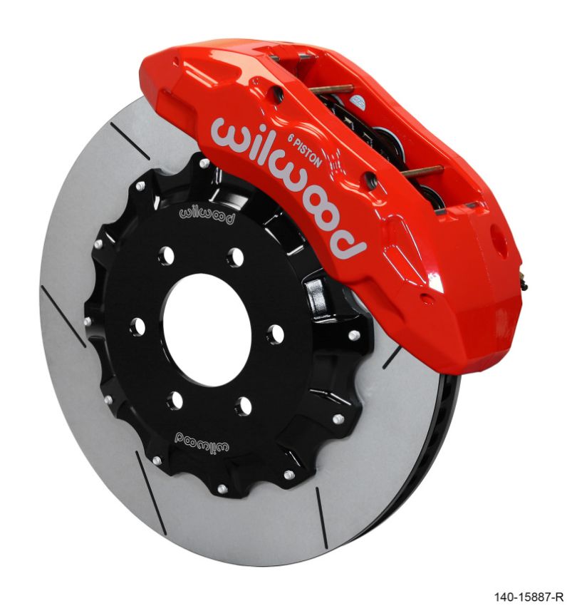 Wilwood 140-15887-R TX6R Front Kit 15.50in Rotor w/ Lines - Red - 17-19 Ford F150 Raptor