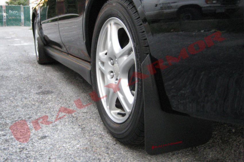 Rally Armor MF1-BAS-RD Black Mud Flap/Red Logo