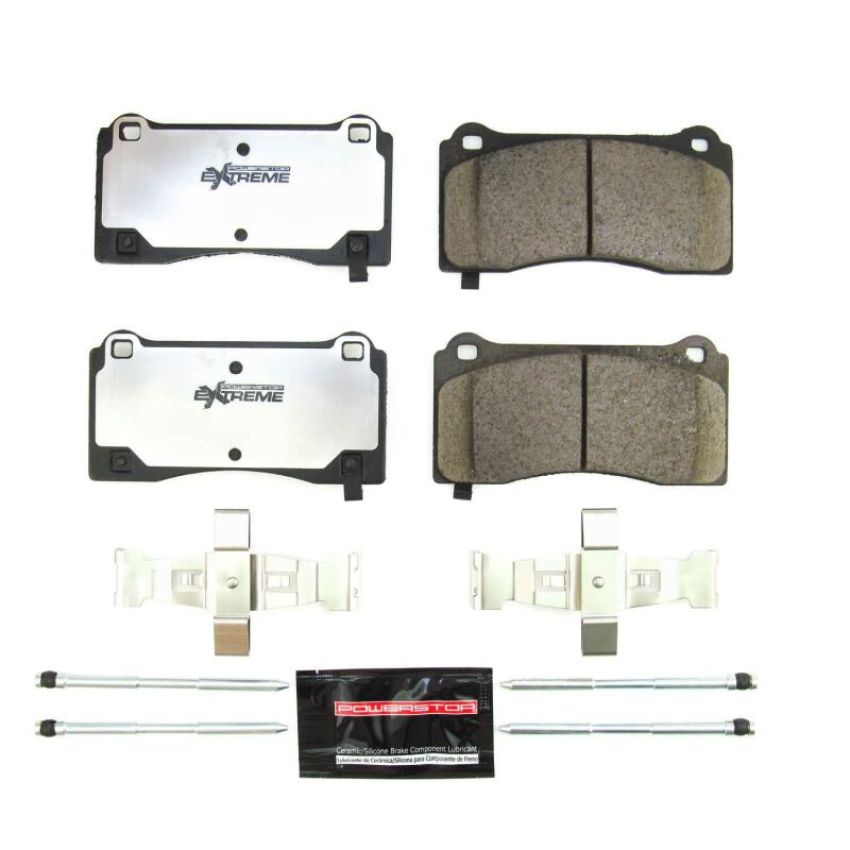 PowerStop Z26-2195 PowerStop - Z26 Performance Carbon-Fiber Ceramic Brake Pads with Hardware Kit