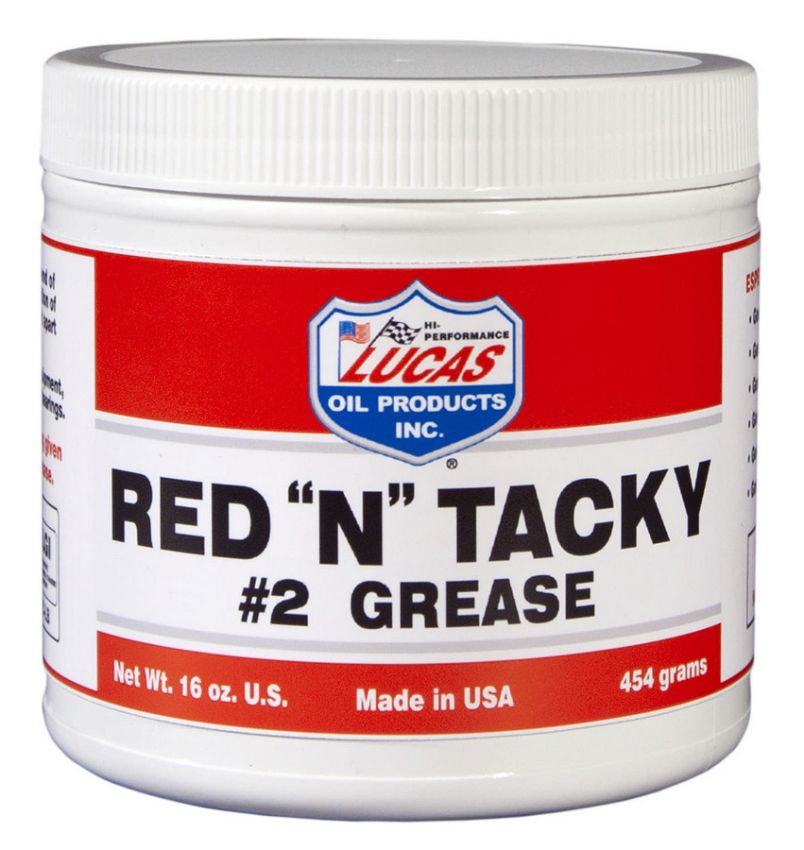 LUCAS OIL LUC10574 Red N Tacky Grease 1lb Tub