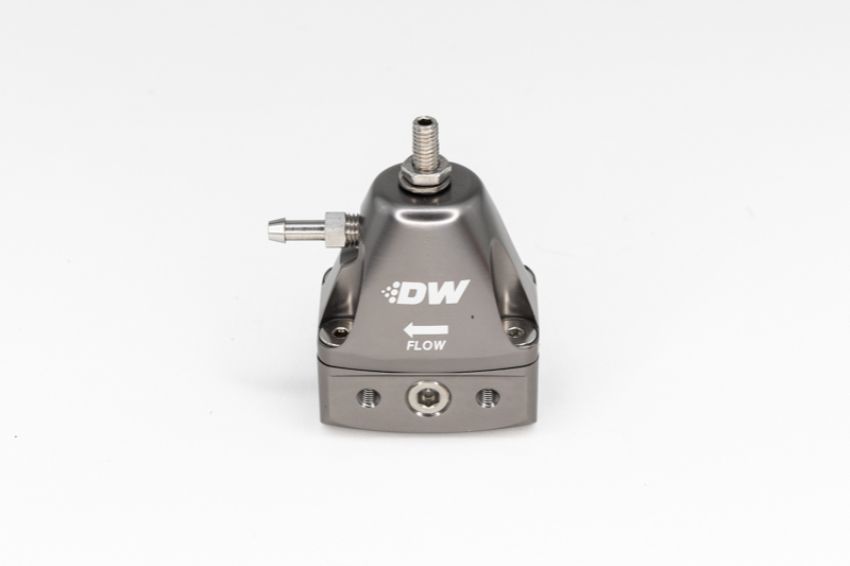 DeatschWerks DWR1000iL In-Line Adjustable Fuel Pressure Regulator - Titanium