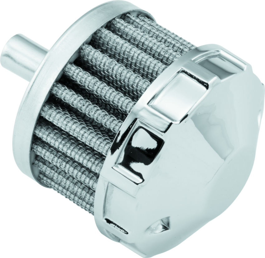 Bikers Choice 491259 Chrome Replacement Breather Filter 3/8 Hose Custom