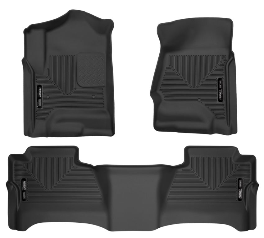 HUSKY LINERS HSK98231 15-   GM 2500HD Crew Cab Floor Liners Black