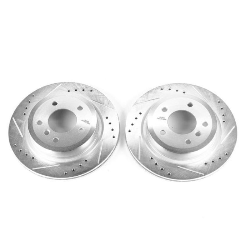 PowerStop EBR1229XPR PowerStop Evolution Performance Drilled, Slotted & Plated Brake Rotor Pair