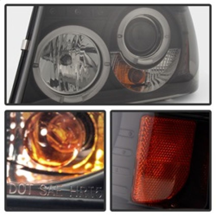 SPYDER 5078476 Projector Headlights - LED Halo - Black Smoke