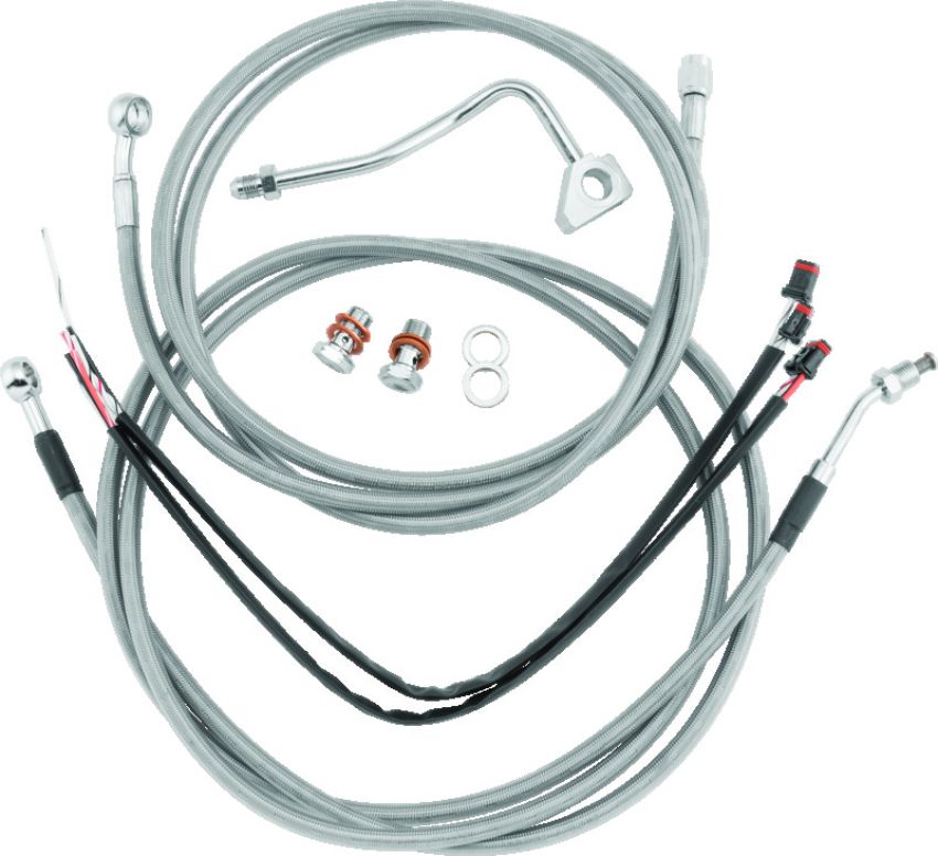 Burly Brand B30-1102 Control Kit 13in ABS - Stainless Steel