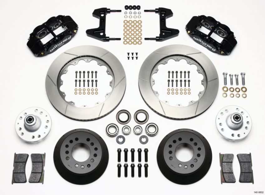 Wilwood 140-9802 Narrow Superlite 6R Front Hub Kit 14.00in 74-80 Pinto/Mustang II Disc Spindle only