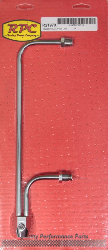 RACING POWER CO-PACKAGED RPCR2197X Fuel Line Chrome 9-5/16 in Centers
