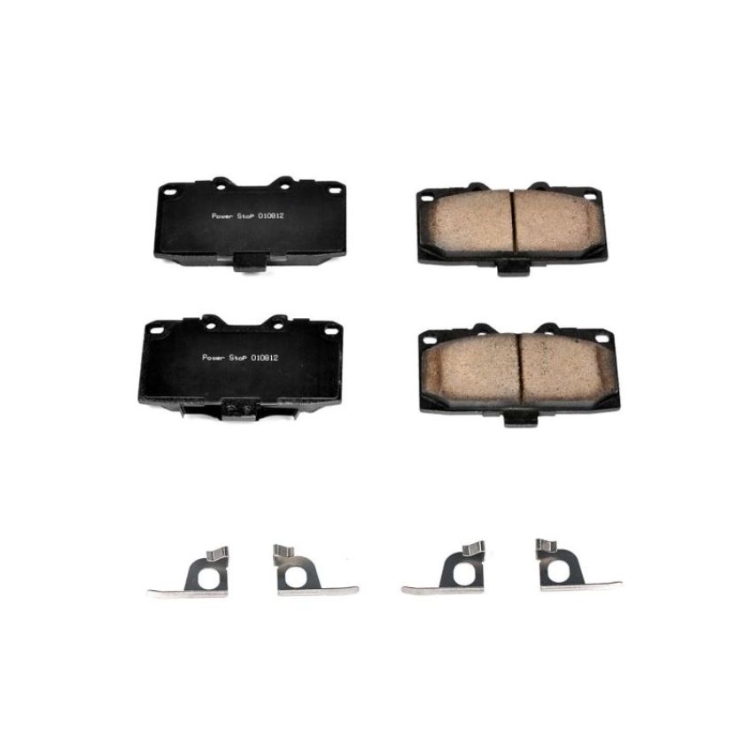 PowerStop 17-1182 PowerStop - Z17 Low-Dust Ceramic Brake Pads with Hardware
