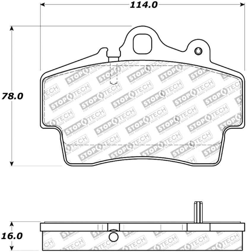Stoptech 308.07370 Street Touring Brake Pads