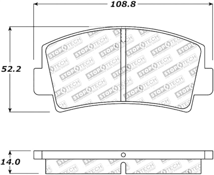 Stoptech 308.00760 Street Touring Brake Pads