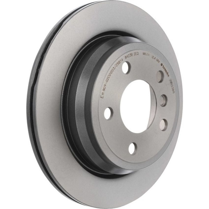 Brembo KT00B08 Brembo ceramic brake pad and UV coated vented  brake disc kit