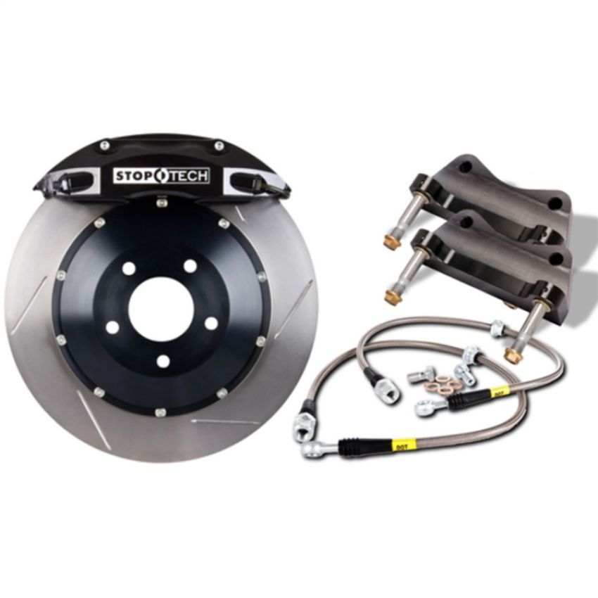 Stoptech 83.131.0046.51 95-99 BMW M3 (E36) BBK Rear ST-40 Black Calipers 332x32 Slotted Rotors