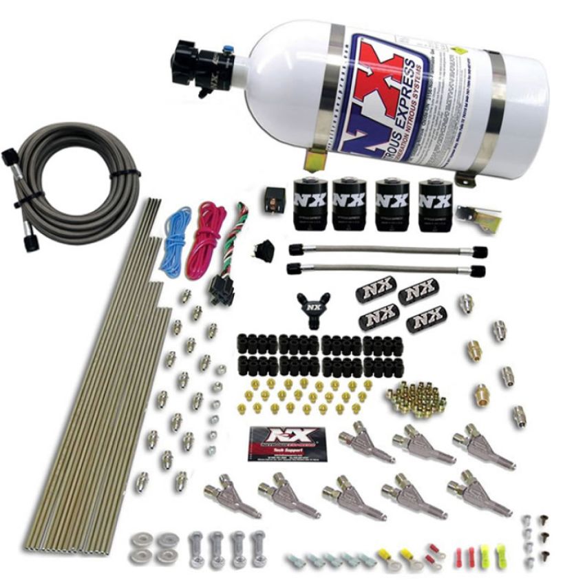 Nitrous Express 80016-10 VORTECH NOZZLE SYSTEM WITH 10LB BOTTLE