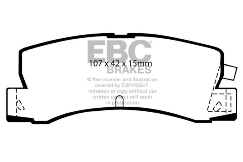 EBC Brakes DP3629C Redstuff Ceramic Low Dust Brake Pads