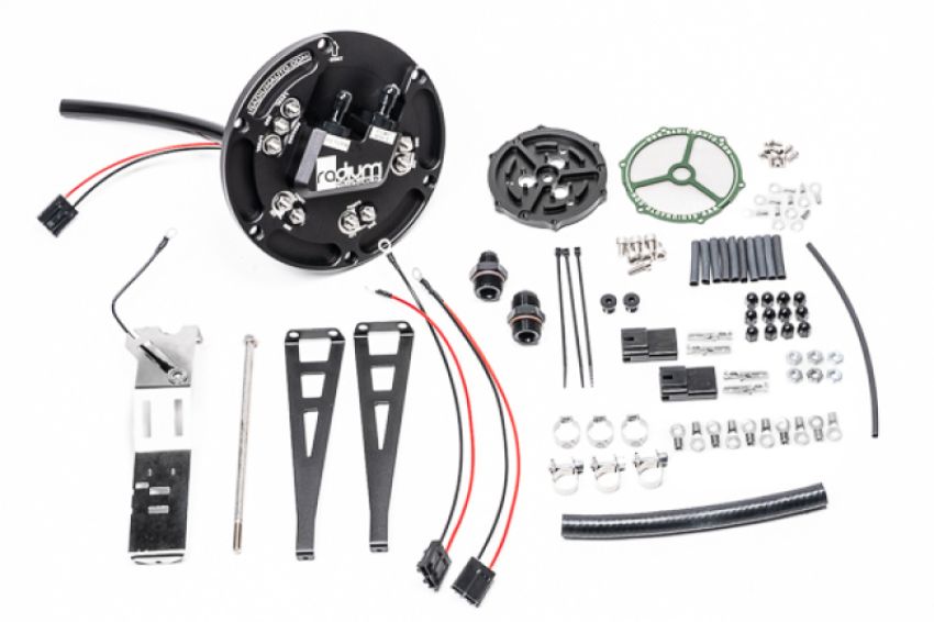 Radium Engineering 20-0730-00 FUEL HANGER, EARLY NISSAN, PUMPS NOT INCLUDED, WALBRO GSS342 OR AEM 50-1200