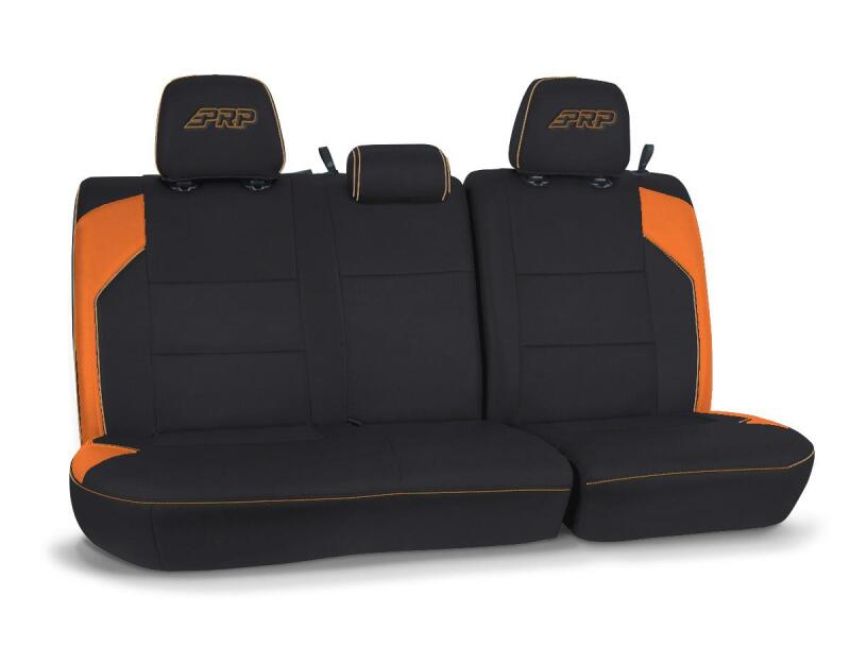 PRP Seats B054-05 PRP 16-23 Toyota Tacoma Rear Bench Cover - Black/Orange