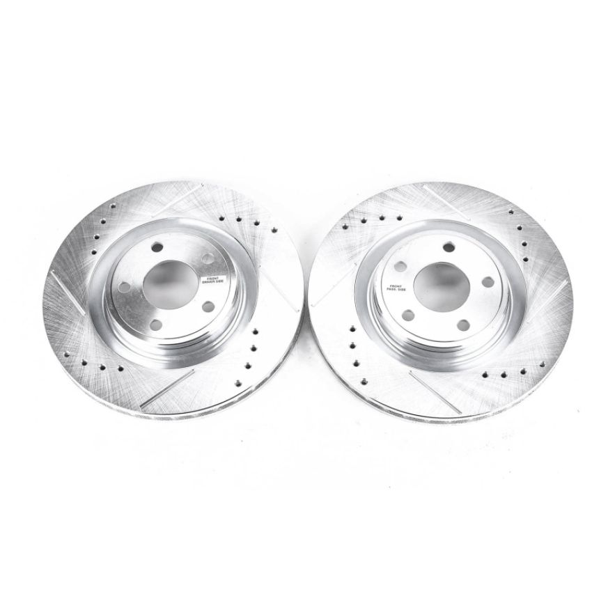 PowerStop AR82140XPR PowerStop Evolution Performance Drilled, Slotted & Plated Brake Rotor Pair