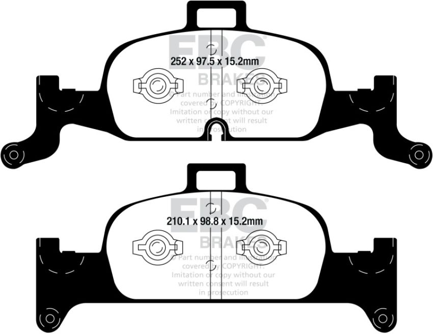 EBC Brakes DP32290C Redstuff Ceramic Low Dust Brake Pads