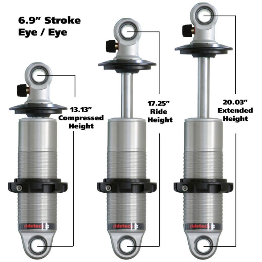 Ridetech 24179901 HQ Coil-Over shock with 6.9