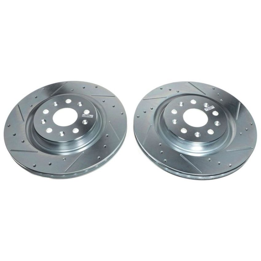 PowerStop AR82201XPR PowerStop Evolution Performance Drilled, Slotted & Plated Brake Rotor Pair