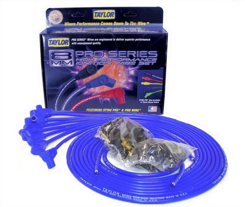 Taylor Cable 73651 8mm Blue Spiro-Pro Wires